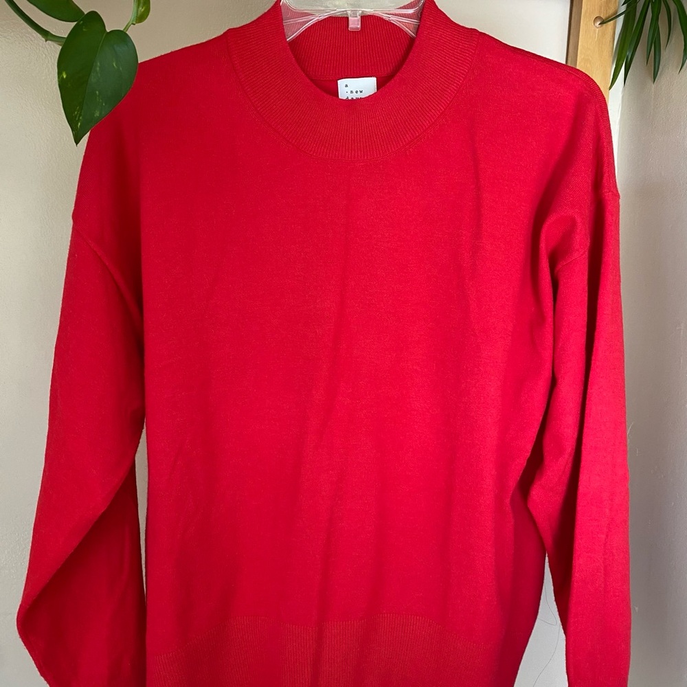 a new day Red Crew Neck Sweater